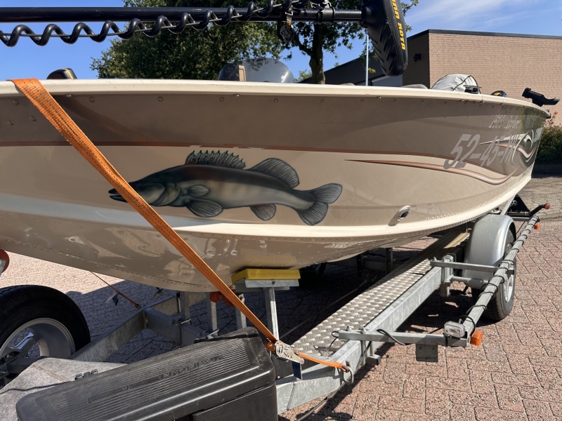 Sylvan 1600 Visboot Veel opties Honda 75 buitenboordmotor