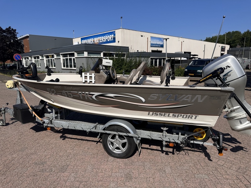 Sylvan 1600 Visboot Veel opties Honda 75 buitenboordmotor